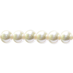 Round glass imitation pearl beads, 12mm
