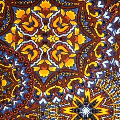 Marrakeshi ornamendiga, stretch viskoos (Viscose Stretch Print), kostüümikangas, 150cm, PC2521