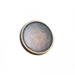 Sileda pinnaga, matt, kannaga metallnööp, 20mm, 32L