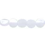 Round flat glass beads, 12x12x7mm