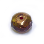 Round faceted glass beads, Jablonex (Czech), 8x6mm