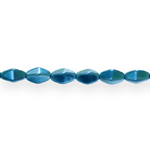 Geometric glass beads, Preciosa (Czech), 8x5mm
