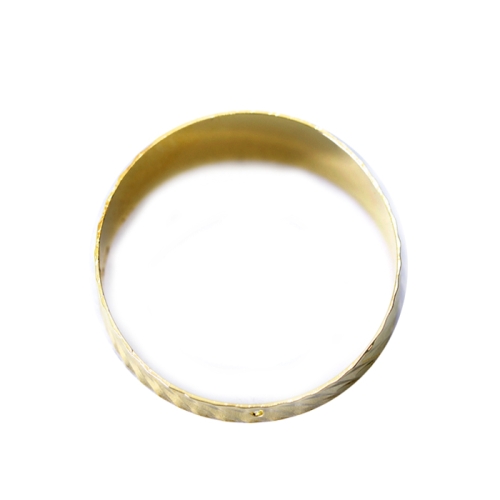 Rõngakujuline lainelise pinnaga riputis, Round Textured Earring Base, 30mm