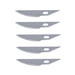 5 Spare Curved Saw Blades for Professional Art Knife AK-4, OLFA (Japan), KB4-R