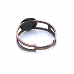 Sõrmusetoorik reguleeritav lameda plaadiga / Round Finger Ring Base / 17mm