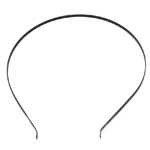Metallist peavõru toorik, Plain Headband Base, 14,5 x 13,5 cm; x 6 mm