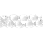 Round irregularly-shaped glass beads, 9mm