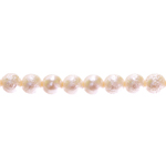 Round glass imitation pearl beads with textured surface, 8mm