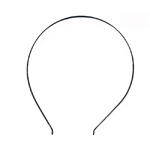 Metallist peavõru toorik, Plain Headband Base, 14,5 x 13,5 cm; x 6 mm