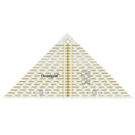 Joonmärgistusega kolmnurk-joonlaud 15cm, Triangle Plastic Transparent Ruler, Prym 611 313