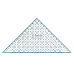Transparent Triangle Plastic Ruler, 18cm × 18cm × 26cm, Le Summit 34066