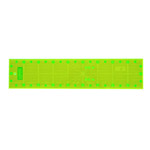 Neon Yellow Transparent (Pachwork) Ruler, 3 mm, 10 cm x 45 cm, Le Summit LS-1045F