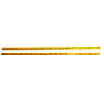 Пластиковая линейка с метрической и дюймовой шкалой, 100 см; 40 `дюйм