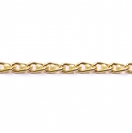 Decorative metal chain (aluminum) 13 x 6 x 2 mm, beads ø 4 mm