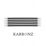 Süsinikkiust lühikesed sukavardad (nn sõrmikuvardad) KnitPro Karbonz 15cm