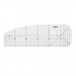 Transculent Non Slip Iron Ruler, 30 cm × 10 cm, YFC YN-1030