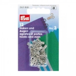 Õmmeldavad haagid ja vastused, 12tk, Prym 263 846