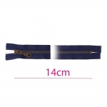 Closed end Metal Zippers, Metal zip fasteners, 10 cm - 14 cm