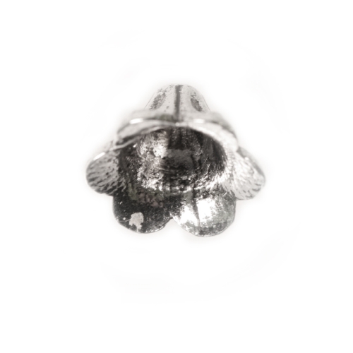Kellukakujuline, reljeefse mustriga pärlikübar, Bead Cup, 9 x 5mm