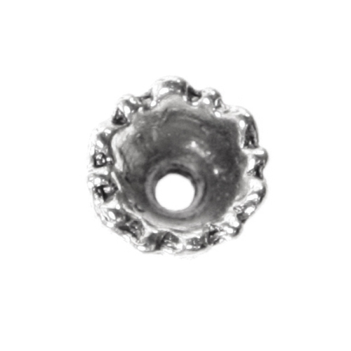 Kellukakujuline, reljeefse mustriga pärlikübar, Bead Cup, 11 x 7mm