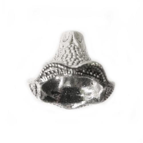 Koonusekujuline, reljeefse mustriga pärlikübar, Bead Cup, 21 x 17mm