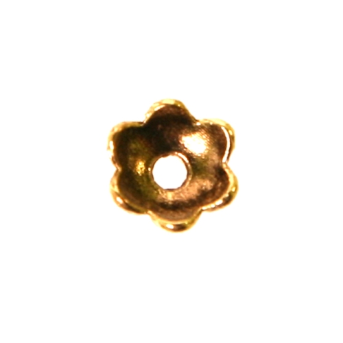 Lillekujuline, reljeefse mustriga pärlikübar , Bead Cup ,8x3mm