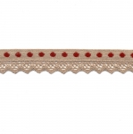 Cotton Crochet Lace with Ribbon T130, 2,5 cm