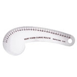 Transparent plastic French Curve Ruler, Comma-shaped ruler, 32 cm #12-232