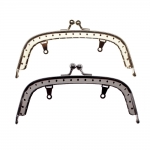 Twin hinged metal interchangeable bag frame, bag fastener, 13 cm, Prym Emilia 615 158