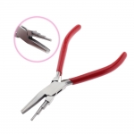 Narrow Concave Nose & Stepped Round Wire-Wrapping Pliers, 15cm