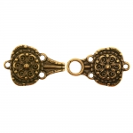 Norra haak, antiikse mustriga metallist, kahepoolne haak 55x22mm