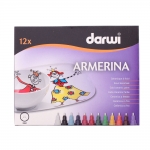 Felt pen set Darwi Armerina for ceramics, china etc, 2mm, 12pcs x 6ml