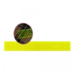 Läpinäkyvä neonkeltainen viivain, 5 cm x 35 cm, Le Summit QR-0535F