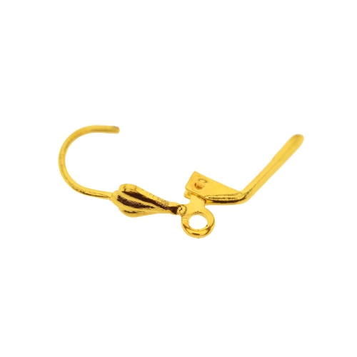 Earring Ear Wires, Lever Back;, 16 x 9mm