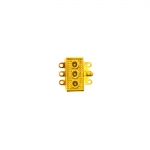 Rectangular Box Clasp with Dotted Pattern / 18 x 17mm
