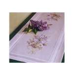 Poollinane õrna lillekimbuga tikkimiskomplekt-linik 40cm x 100cm, Duftin seeriast Mary Ann, Art. 7017