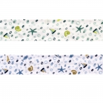 Cotton Bias Binding, 30 mm, `Aquarium`, Byetsa