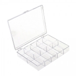Пластиковая коробка для хранения бусин, страз, бисера 12 x 9,5 x 2,3см, B-1010
