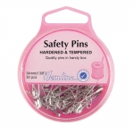 Steel Safety Pins, 34mm, 30pcs, HemLine 410.1