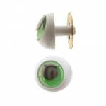 Toy making eyes, green color, ø24 mm