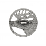 Metallnööp reljeefse põdramustriga 25mm/40L