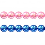 Round glass imitation pearl beads, Jablonex (Czech), 12mm