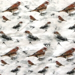 Linnukestega, veniv puuvillasegu kangas, 150cm, 27015-4001