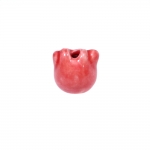 Cat-Shaped Painted Ceramic Beads 17mm