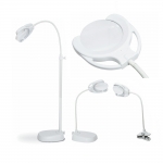 Table, desk or floor lamp, 24 dot LED, 2x magnification, rechargeable or main, PureLite CFPL15E
