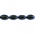 Oval-shaped glass beads, Preciosa (Czech), 20x12mm