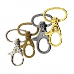 Swivel hook; swivel latch; swivel ring; snap hook, key clasp, 40 x 25 mm, for belt width 15 mm