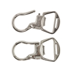 Swivel hook; swivel latch; swivel ring; snap hook, key clasp, 60 x 30 mm, hole for ribbon 12mm, SHX1C