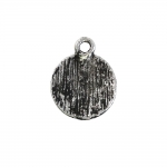 Medaljonikujuline riputis aasaga, Metal Circular Charm with Witch Design, 15mm