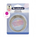 316L Stainless Steel Round Wrapping Wire, 26 ga, ø0,41 mm; 20 m, Beadalon 180S-026